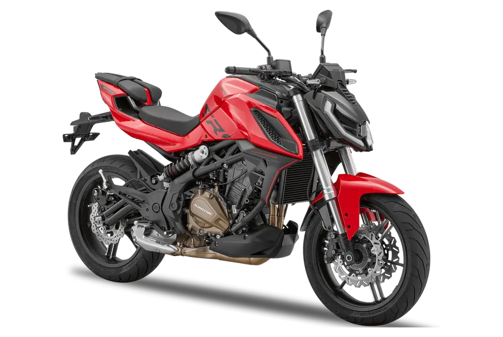 QJ Motor SRK 500S, color rojo plateado